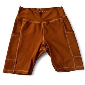 Women's Biker Shorts - Wolven - Tumeric